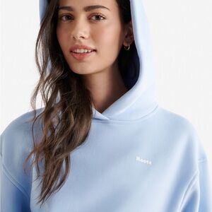 Roots Women's Sky Blue Hoodie